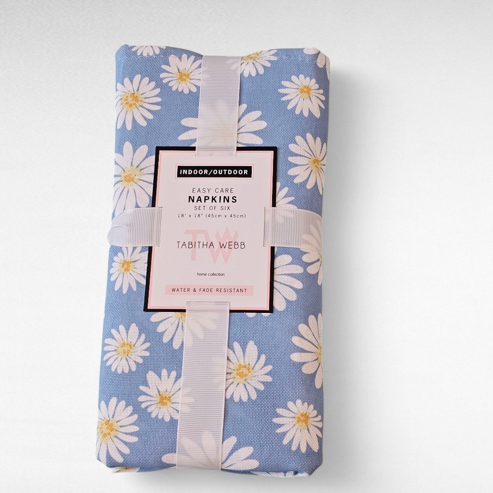 Tabitha Webb Indoor/Outdoor (Set of Six) Daisy Napkins